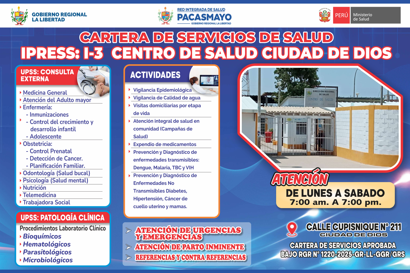 Cartera de Servicios de C.S. Ciudad de Dios