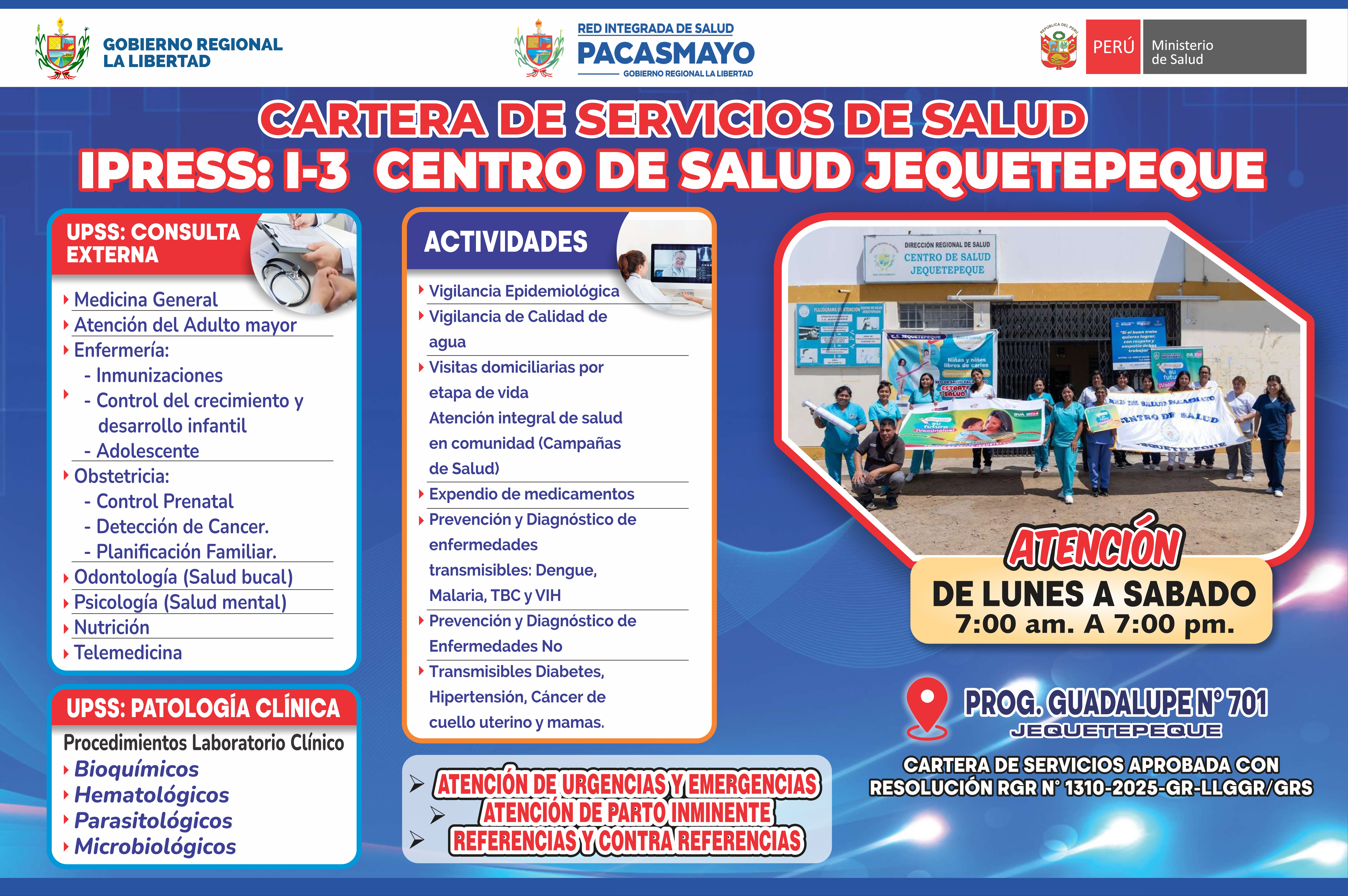 Cartera de Servicios de C.S. Jequetepeque