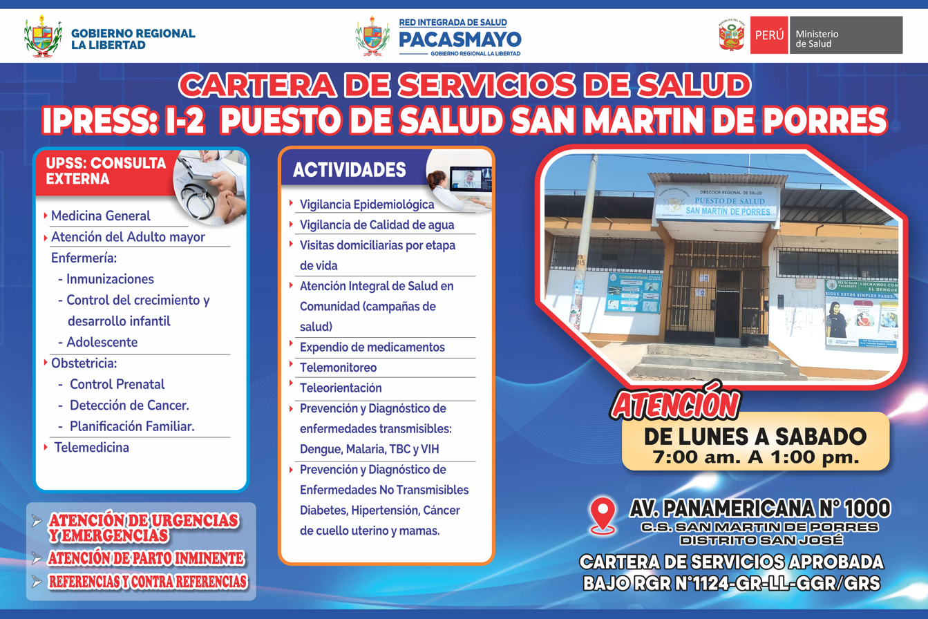 Cartera de Servicios de P.S. San Martin de Porres