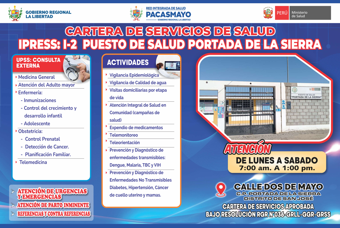 Cartera de Servicios de P.S. Portada de la Sierra
